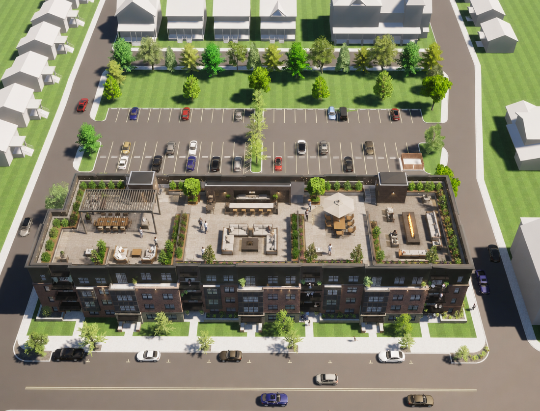 Aerial site plan